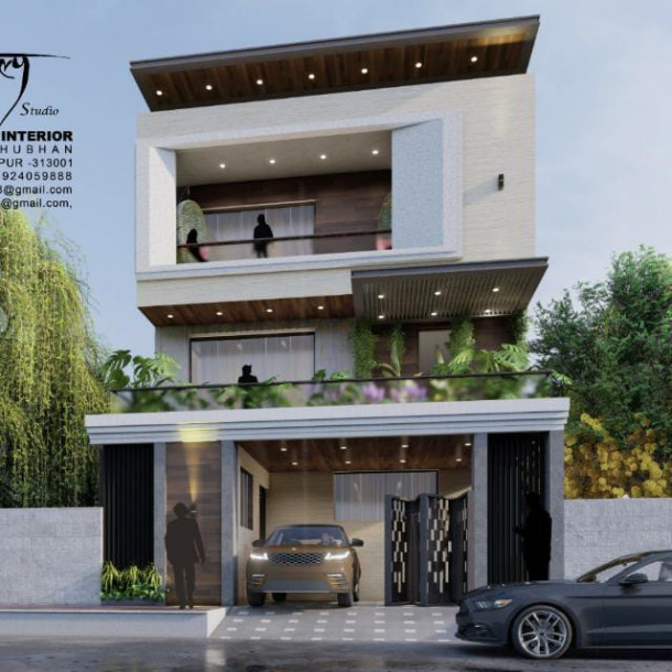 4 BHK LUXURY VILLA Chitrakoot Nagar, Bhuwana-1